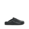 Balenciaga Sunday Leather Buckle Easy Mules