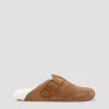 Balenciaga Sunday Mule In Shearling Sandals Beige In Beige Off White