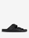Balenciaga Men Suede Sandals With Anatomical Detail In Black