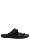 Balenciaga Smooth Leather Sunday Slides For A Chic