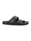Balenciaga Men Suede Sandals With Anatomical Detail In Black