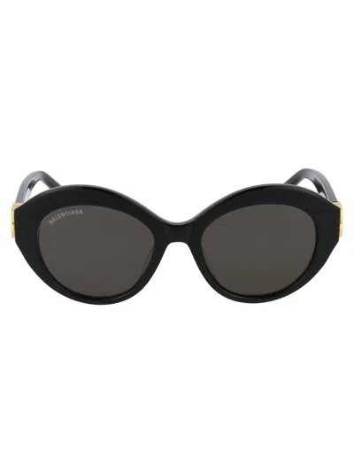 Balenciaga Bb0133s Sunglasses In Black / Grey