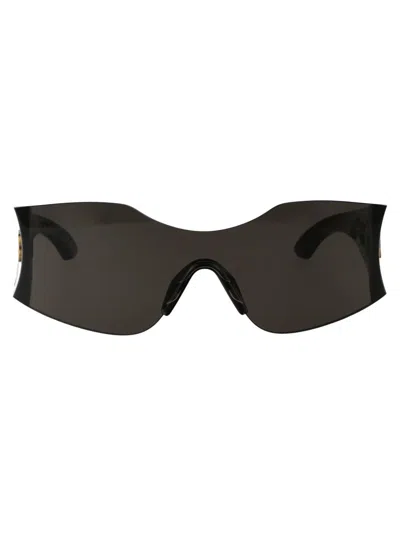 Balenciaga 99mm Oversize Geometric Sunglasses In Black Dark Grey