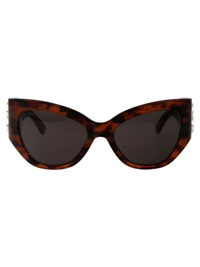 Balenciaga Bb0322s Sunglasses In 003 Havana Havana Grey