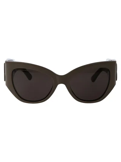 Balenciaga Sunglasses In 004 Brown Brown Grey