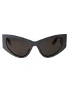 Balenciaga Bb0300s Grey Sunglasses In 004 Grey Grey Grey