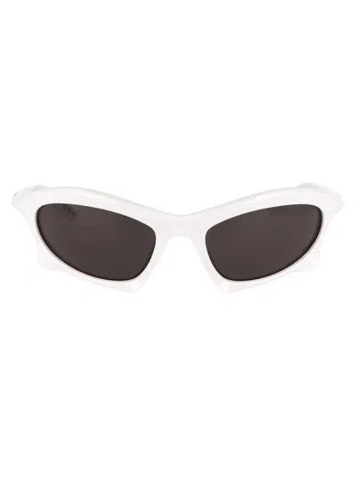 Balenciaga Sunglasses In 004 White White Grey