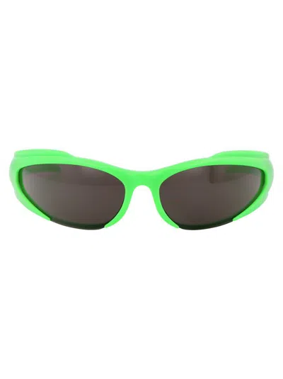 Balenciaga Sunglasses In 005 Green Green Grey