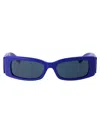 Balenciaga Bb0260s Sunglasses In 006 Blue Blue Blue