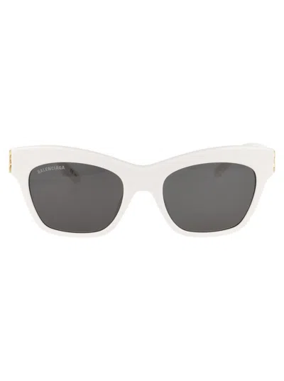 Balenciaga Sunglasses In 006 White Gold Grey