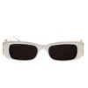 Balenciaga Bb0096s Sunglasses In 011 White Gold Grey