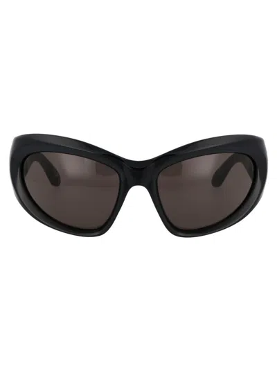 Balenciaga Bb0228s Nylon Sunglasses In Black