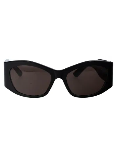 Balenciaga Bb0329s Sunglasses In 001 Black Black Grey