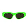 Balenciaga 0095s Dynasty Cat-eye Acetate Sunglasses In Green
