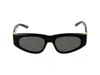 Balenciaga Eyewear Rectangular Frame Sunglasses In Black