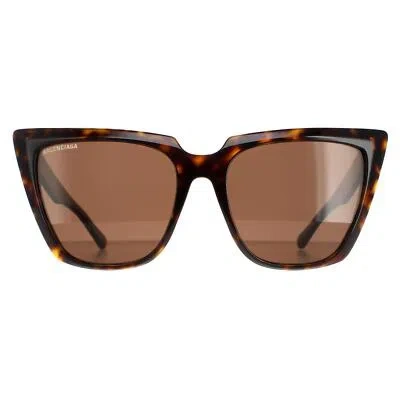 Pre-owned Balenciaga Sunglasses Bb0046s 002 Havana Brown