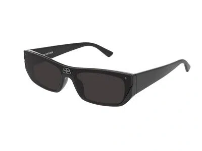 Pre-owned Balenciaga Sunglasses Bb0080s 001 Black Grey Men Women In Gray