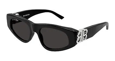 Pre-owned Balenciaga Sunglasses Bb0095s 018 Black Grey Woman In Gray