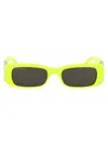 Balenciaga Logo-plaque Rectangle-frame Sunglasses