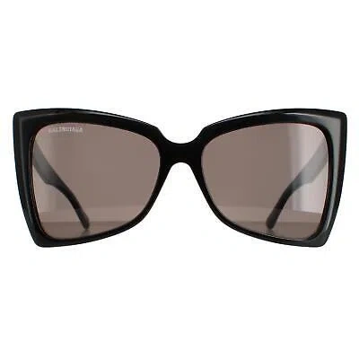 Pre-owned Balenciaga Sunglasses Bb0174s 001 Black Gray