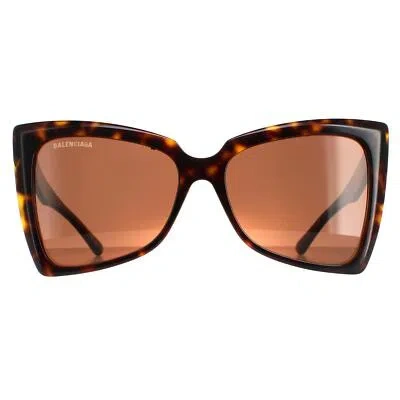 Pre-owned Balenciaga Sunglasses Bb0174s 002 Havana Brown