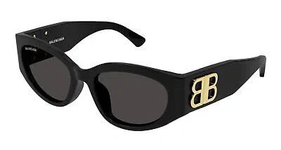 Pre-owned Balenciaga Sunglasses Bb0324sk 002 Black Grey Woman In Gray