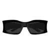 Balenciaga Square Frame Sunglasses With Tinted Lenses And Acetate Arms In Black