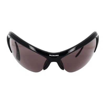 Balenciaga 0232s Wire Cat-eye Acetate Sunglasses In Black