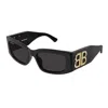 Balenciaga Grey Cat Eye Ladies Sunglasses Bb0322s 002 55 In Black