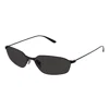Balenciaga 62mm Oversize Rectangular Sunglasses In Black