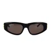 Balenciaga Eyewear Rectangular Frame Sunglasses In Black