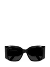 Balenciaga Signature 58mm Acetate Butterfly Sunglasses In Black
