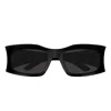 Balenciaga Square Frame Sunglasses With Tinted Lenses And Acetate Arms In Black