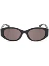Balenciaga Tuesday Round Frame Glasses In Black