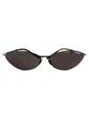 Balenciaga Grey Cat Eye Ladies Sunglasses Bb0335s 001 65 In Black-black-grey