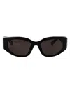 Balenciaga Feline Frame Tinted Sunglasses In Black-black-grey