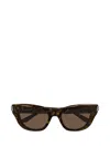 Balenciaga Bb0430s Linea Everyday 002 Havana Brown Sunglasses In Brown