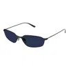 Balenciaga 62mm Oversize Rectangular Sunglasses In Gray