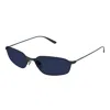 Balenciaga 62mm Oversize Rectangular Sunglasses In Gray