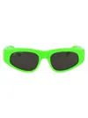Balenciaga 0095s Dynasty Cat-eye Acetate Sunglasses In Green
