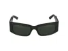 Balenciaga Grey Rectangular Ladies Sunglasses Bb0096s 001 51 In Green Green Green Green