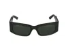 Balenciaga Grey Rectangular Ladies Sunglasses Bb0096s 001 51 In Green Green Green Green