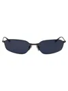 Balenciaga 62mm Oversize Rectangular Sunglasses In Grey-grey-blue