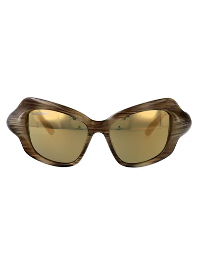 Balenciaga Sunglasses In Havana-havana-bronze