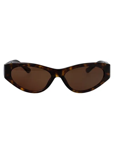 Balenciaga Bb0367s Sunglasses In Havana-havana-brown