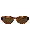 Balenciaga Bb0404sk Sunglasses In Havana-havana-brown