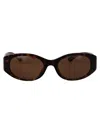 Balenciaga Bb0369sk Sunglasses In Havana-havana-brown