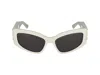 Balenciaga Bb0394s004 In Ivory Ivory Grey