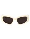 Balenciaga Bb0321s Sunglasses In Ivory-ivory-grey