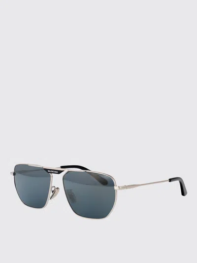 Balenciaga Sunglasses Men  In Silver